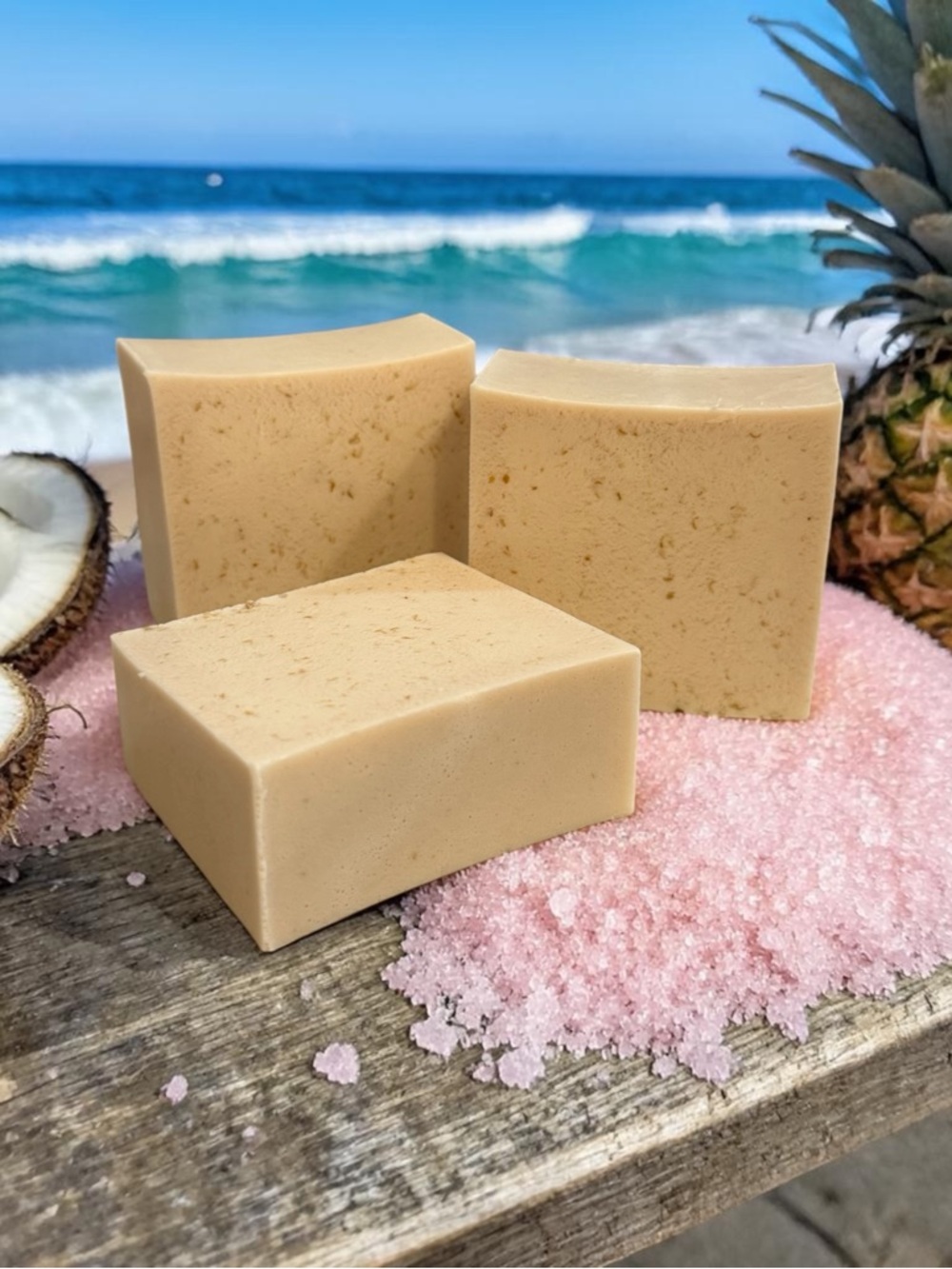 Orchid & Vine Oatmeal Shea Butter Soap Sweet Tropical Dreams 3 Bars